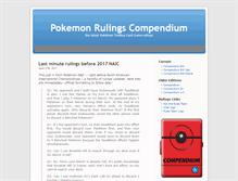 Tablet Screenshot of pkcompendium.pokegym.net